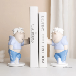 Accessoire de lecture : serre-livre ourson en résine