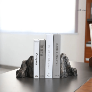Serre-livre Rochers en résine 3D pour ordre des livres