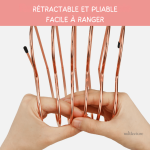 Accessoire de bureau : serre-livre en métal extensible