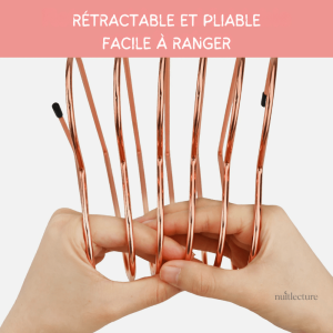 Accessoire de bureau : serre-livre en métal extensible