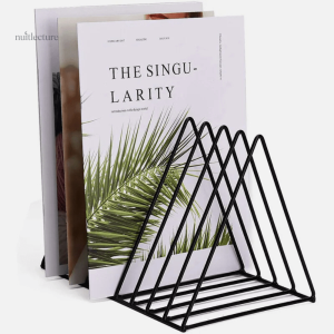 Serre-livre extensible en métal avec motifs de triangles