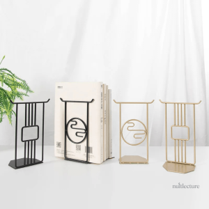 Serre-livre en métal avec design cactus élégant