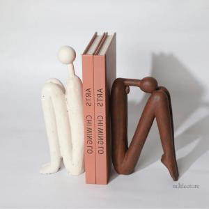 Serre-livre moderne en résine, élégant pour ranger vos livres